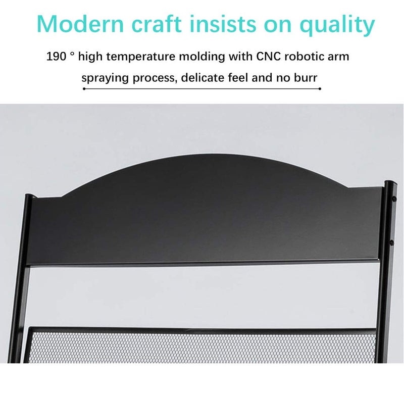 GenMo Iron Simple Floor-Standing Magazine Display Rack - Black - Image 4